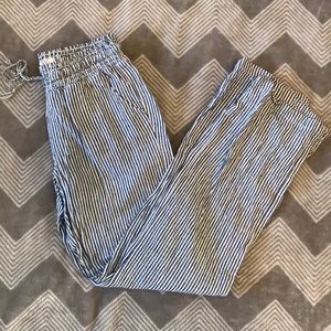 SO striped linen pants